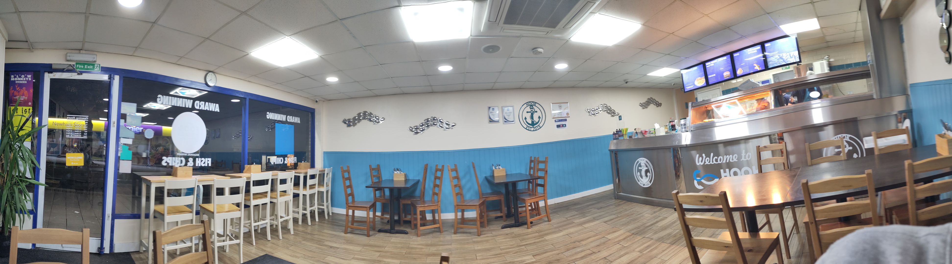 Hook Fish & Chips interior