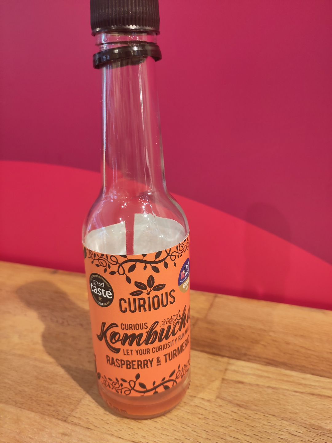 Raspberry and Turmeric Kombucha