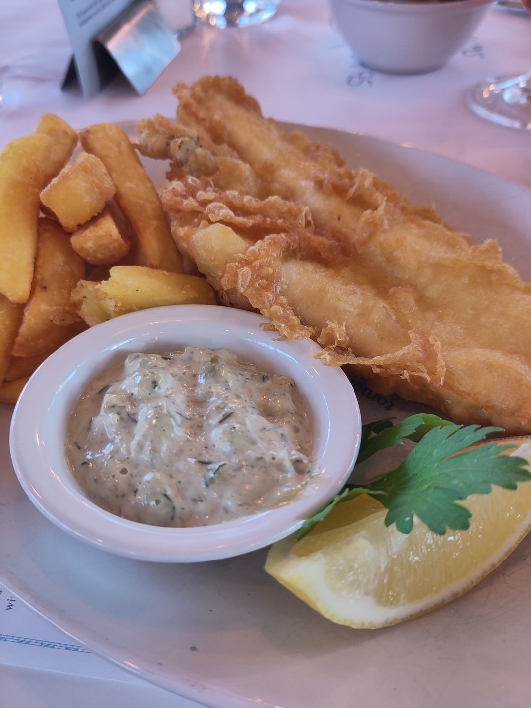 Large Haddock and Chips